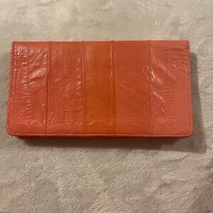 Pink Eel Skin Wallet